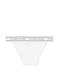 Трусики бикини женские хлопковые Victoria's Secret Logo Cotton Tanga Panty, S, белый 2673 фото 3