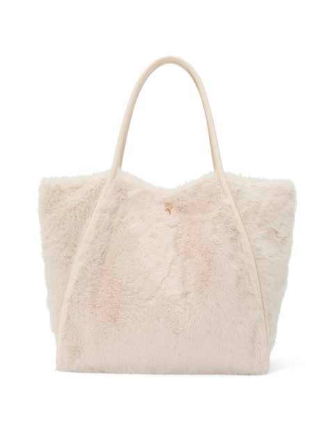 Сумка женская Victoria's Secret Faux - Fur Tote Bag, белая 27197087 фото