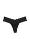 Трусики Victoria's Secret Lace-Waist Cotton Thong Panty 266489 фото 3