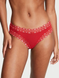 Трусики Victoria's Secret Lace-Waist Cotton Cheeky Panty хлопковые чики 26779 фото 1