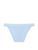 Трусики бикини женские хлопковые Victoria's Secret Logo Cotton Tanga Panty, S, голубой 26987 фото