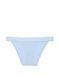 Трусики бикини женские хлопковые Victoria's Secret Logo Cotton Tanga Panty, S, голубой 26987 фото 1