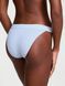 Трусики бикини женские хлопковые Victoria's Secret Logo Cotton Tanga Panty, S, голубой 26987 фото 2