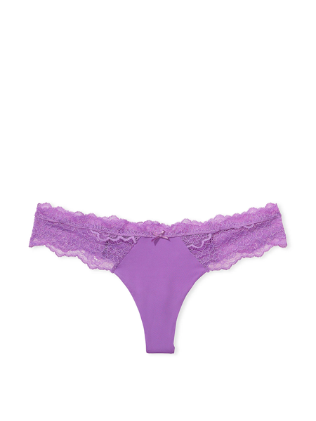 Трусики Victoria's Secret Lace-Trim Thong Panty 26790 фото