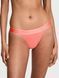 Трусики бикини женские хлопковые Victoria's Secret Logo Cotton Tanga Panty, S, оранжевый 27027 фото 1