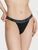 Трусики бикини женские хлопковые Victoria's Secret Logo Cotton Tanga Panty, S, черный 26823 фото