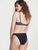 Трусики бикини женские хлопковые Victoria's Secret Logo Cotton Tanga Panty, S, синие 2668 фото